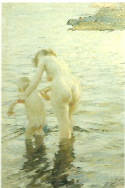 Anders Zorn mor och barn Spain oil painting art